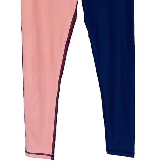 The Upside NWT Harlequin Dance Midi Leggings 8 M High Waist Color Block Athletic - Picture 7 of 13